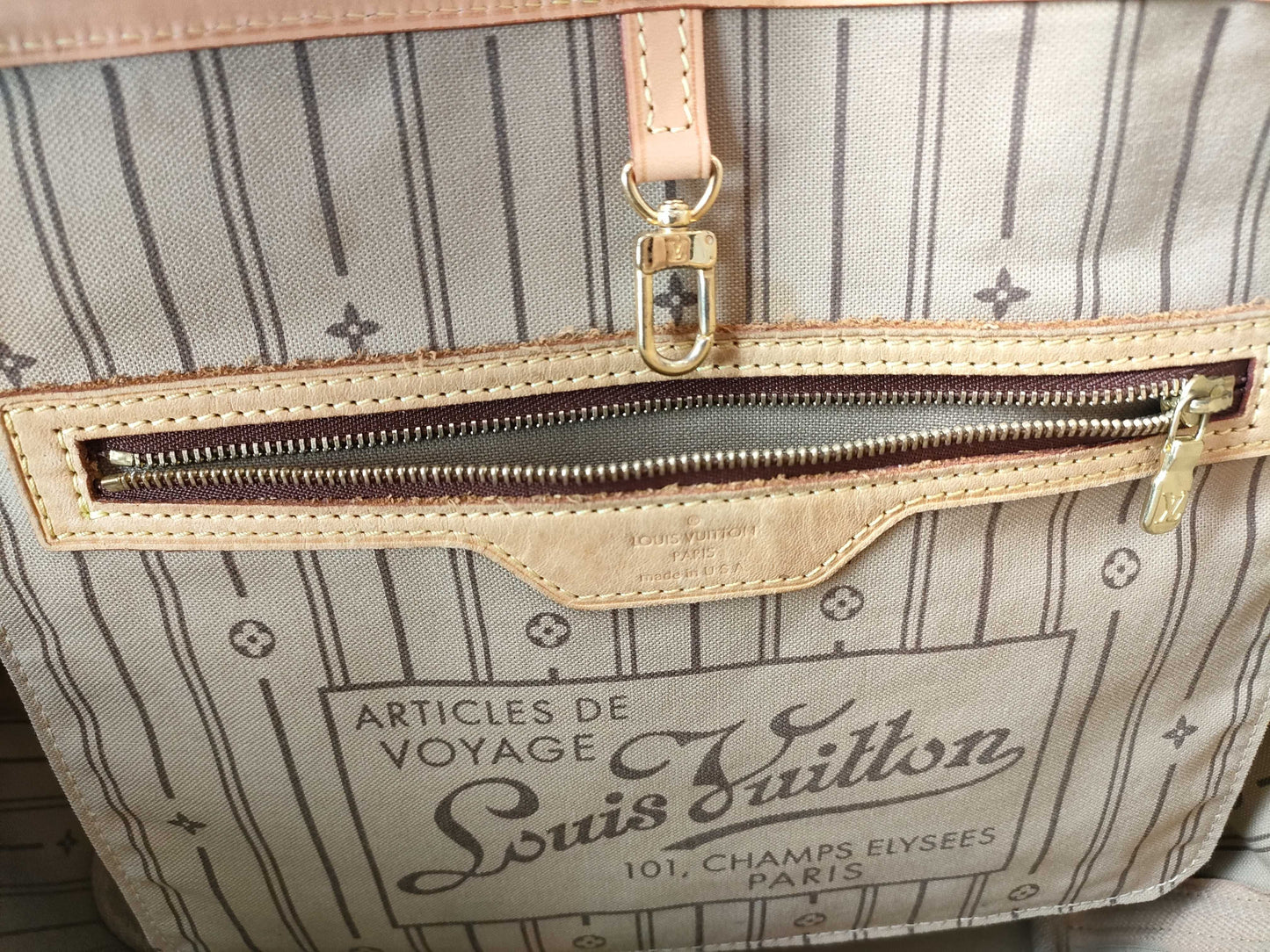 LOUIS VUITTON RFID verification failed SD2057 Monogram Louis Vuitton Neverfull Monogram Tote Bag