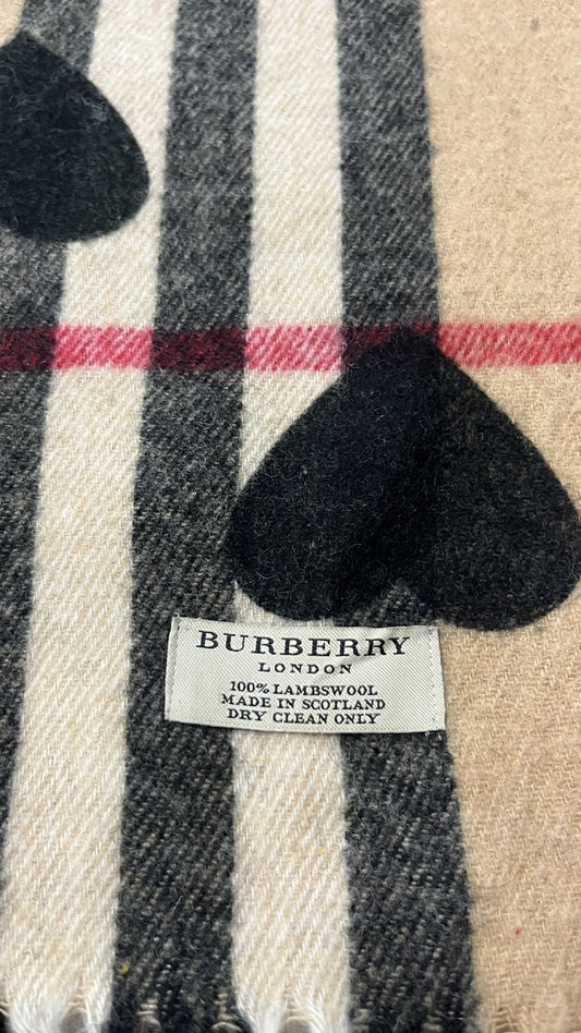 BURBERRY [Rare] Nova Check Cashmere Scarf