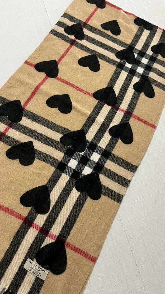 BURBERRY [Rare] Nova Check Cashmere Scarf