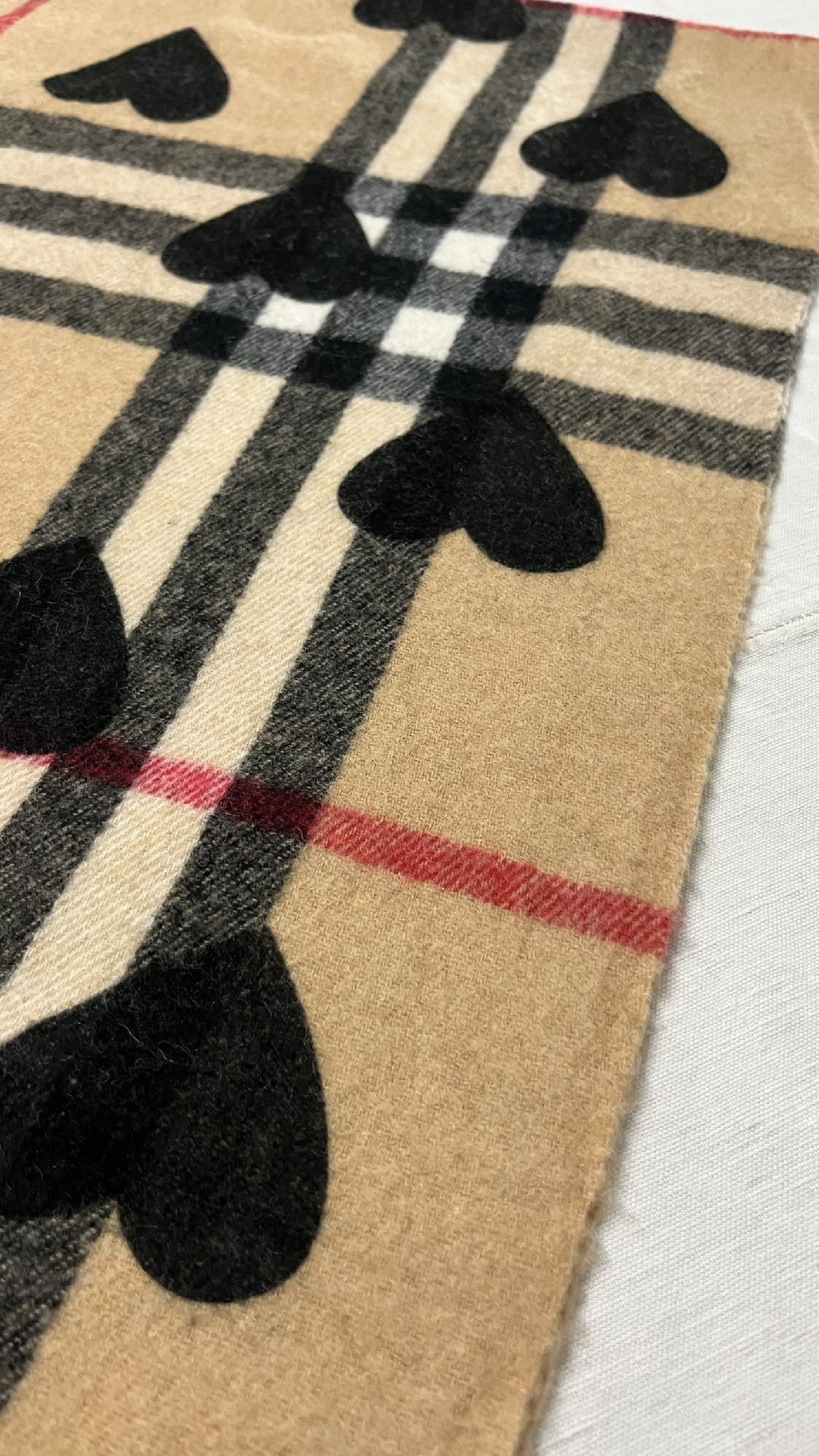 BURBERRY [Rare] Nova Check Cashmere Scarf