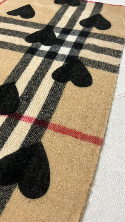 BURBERRY [Rare] Nova Check Cashmere Scarf