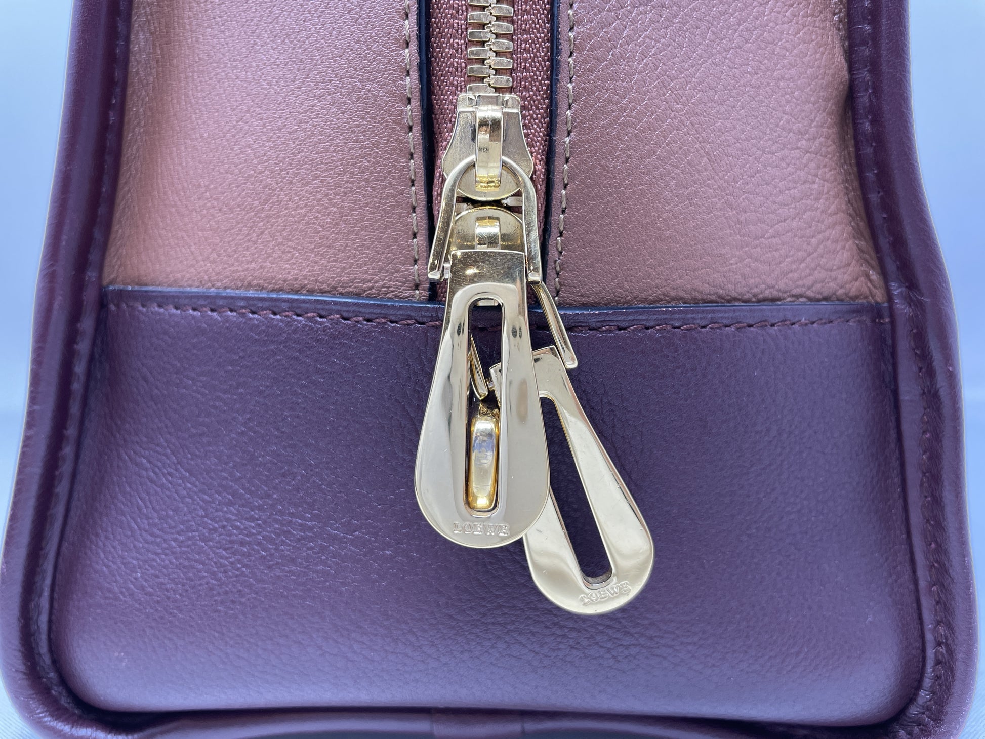 LOEWE Amazona Anagram Two-Tone Handbag