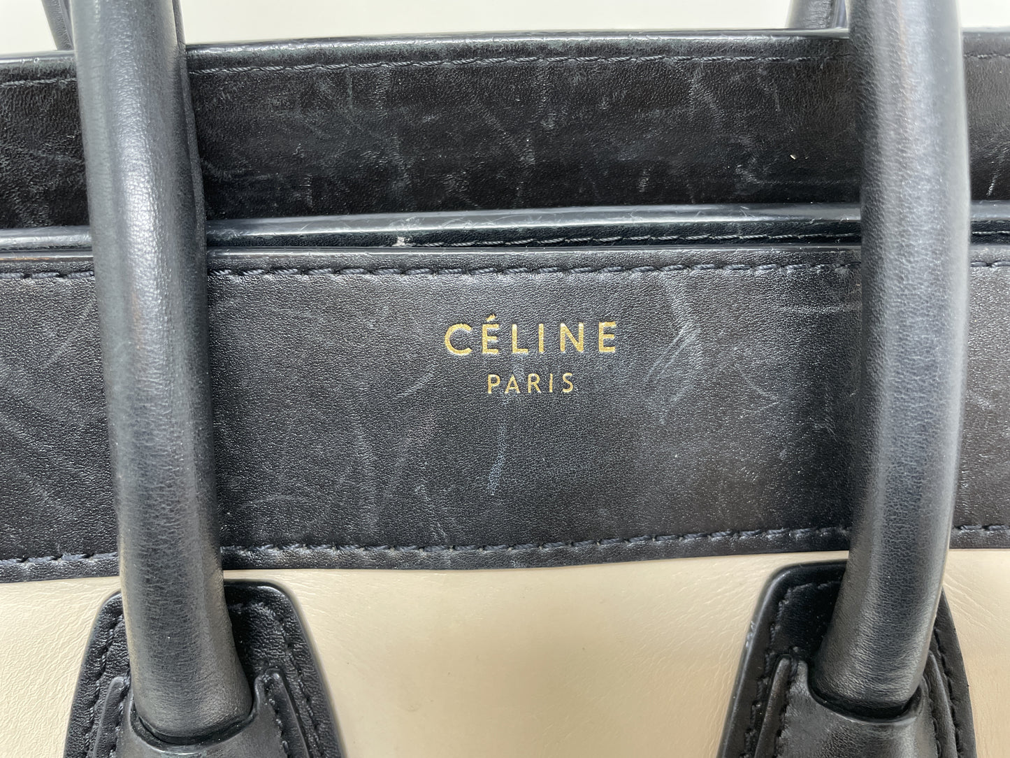 CELINE Micro Shopper Luggage Handbag
