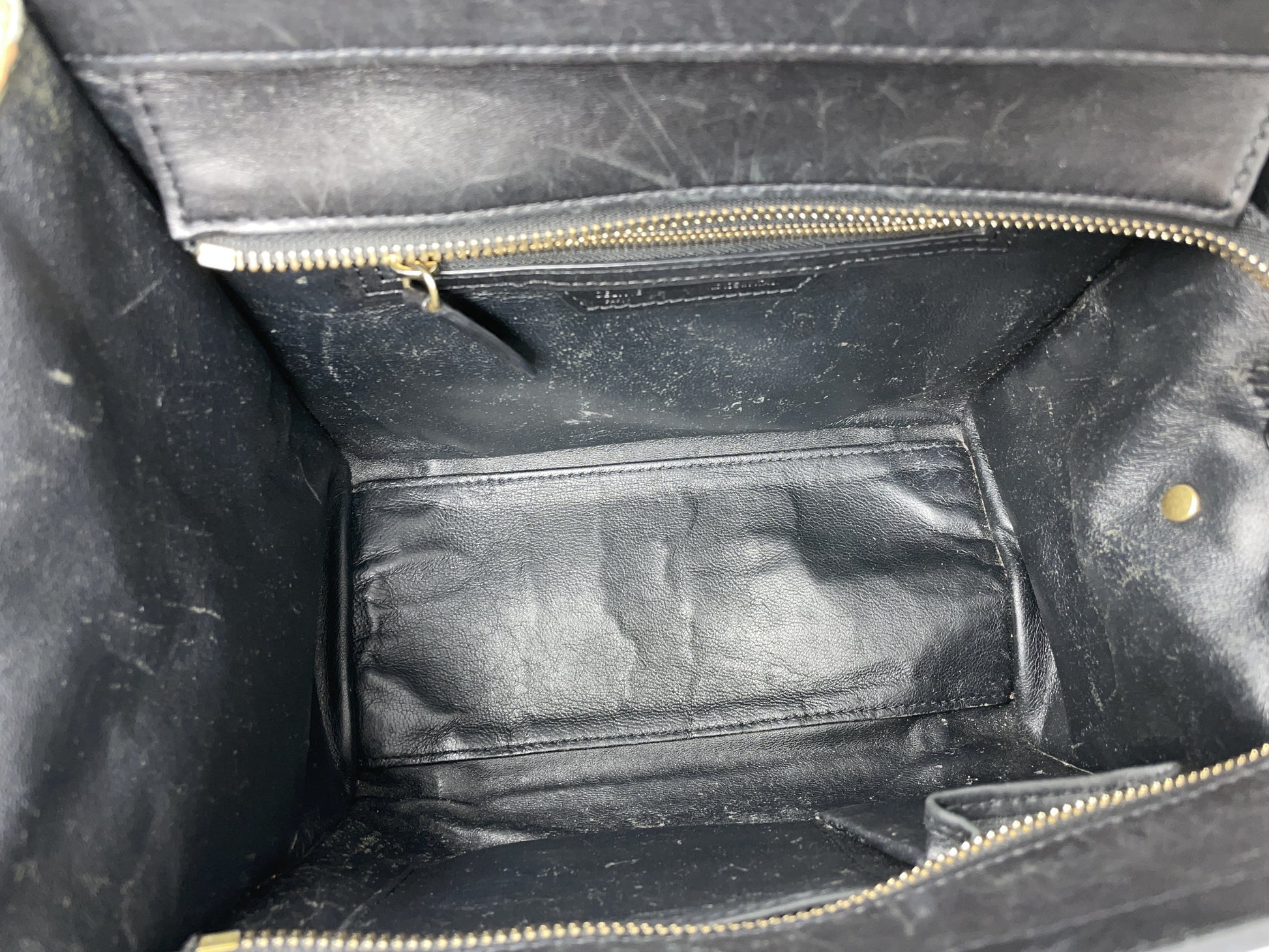 CELINE Micro Shopper Luggage Handbag