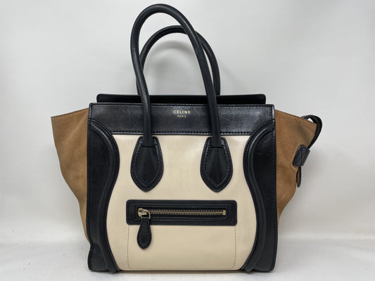 CELINE Micro Shopper Luggage Handbag