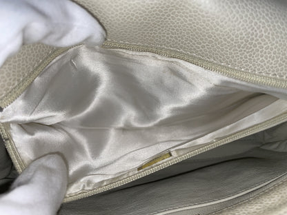 CHANEL Metallic Turn Lock Shoulder Bag with Seal