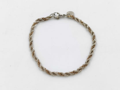 Tiffany & Co. Twisted Knot Bracelet in Silver and 18K Yellow Gold.