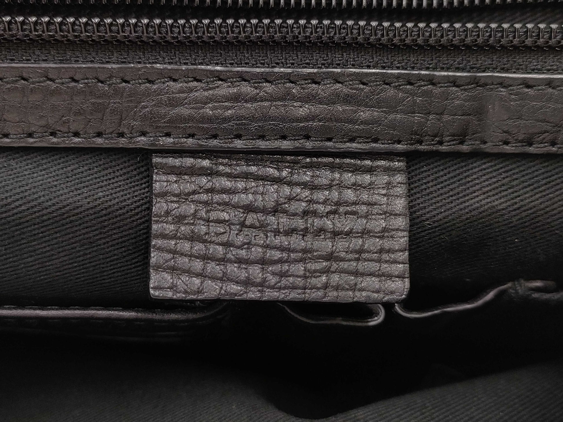 BALLY Leather Business Bag with Lock