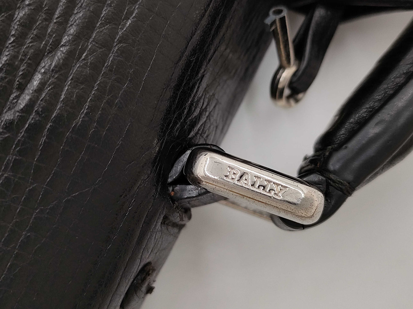 BALLY Leather Business Bag with Lock
