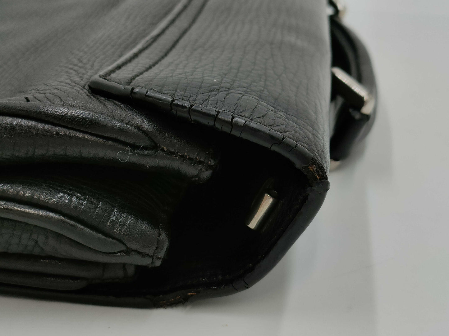 BALLY Leather Business Bag with Lock