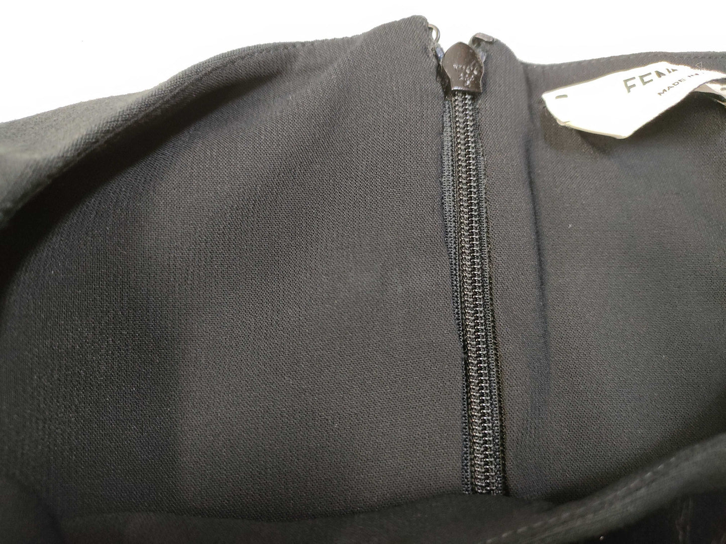 FENDI FENDI Dress Mink Heart Black Dress
