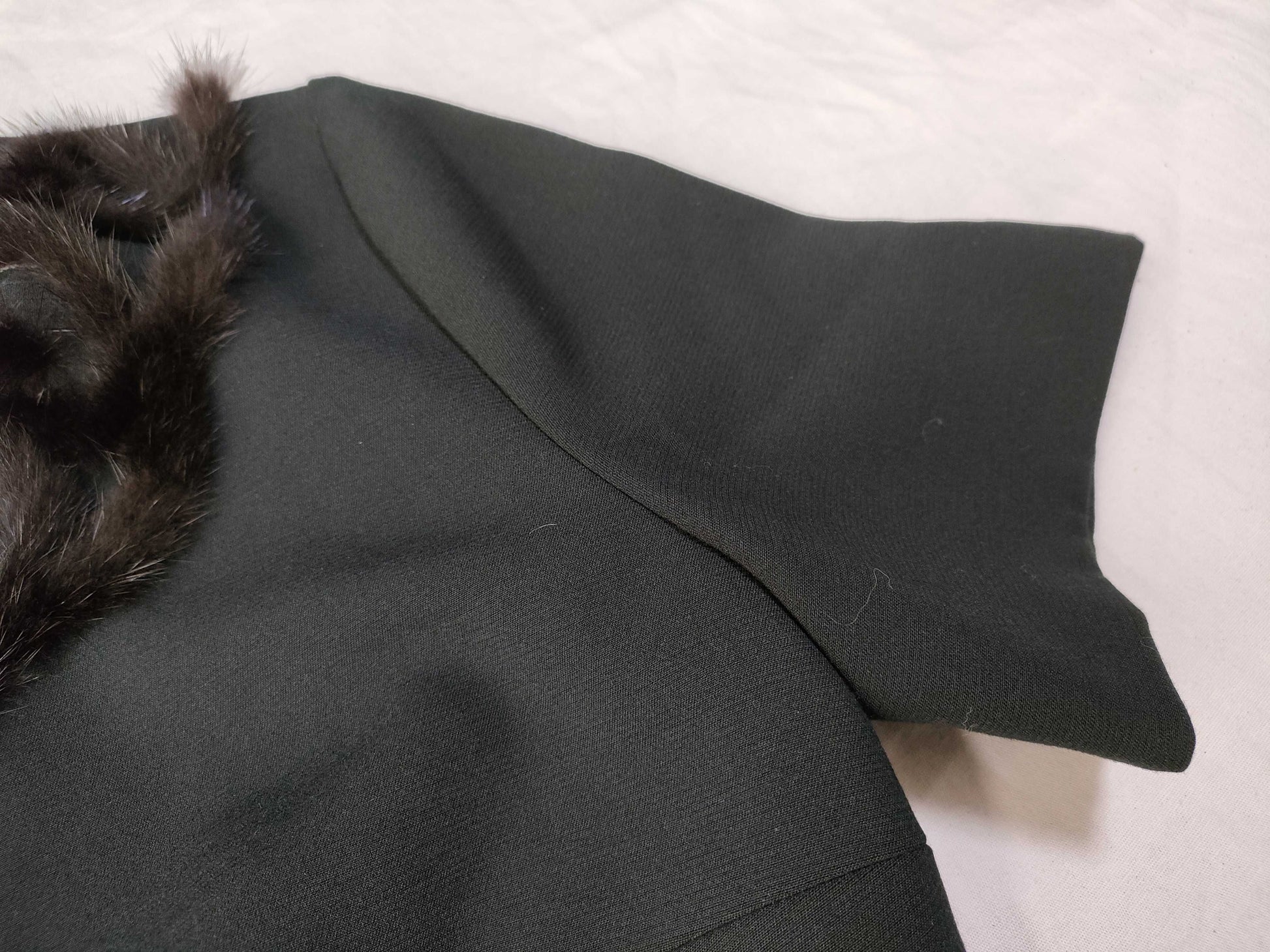 FENDI FENDI Dress Mink Heart Black Dress