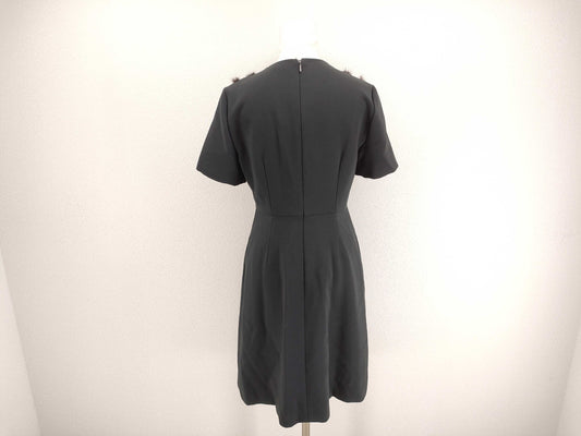 FENDI FENDI Dress Mink Heart Black Dress