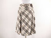 BURBERRY Check Skirt with Belt