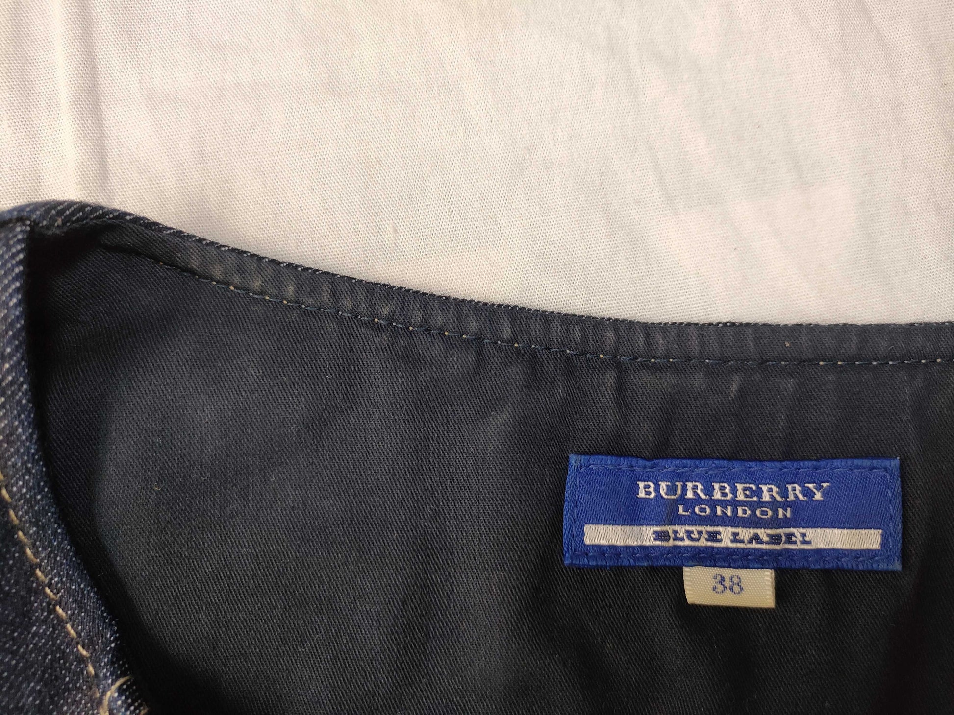 BURBERRY Denim Check Dress