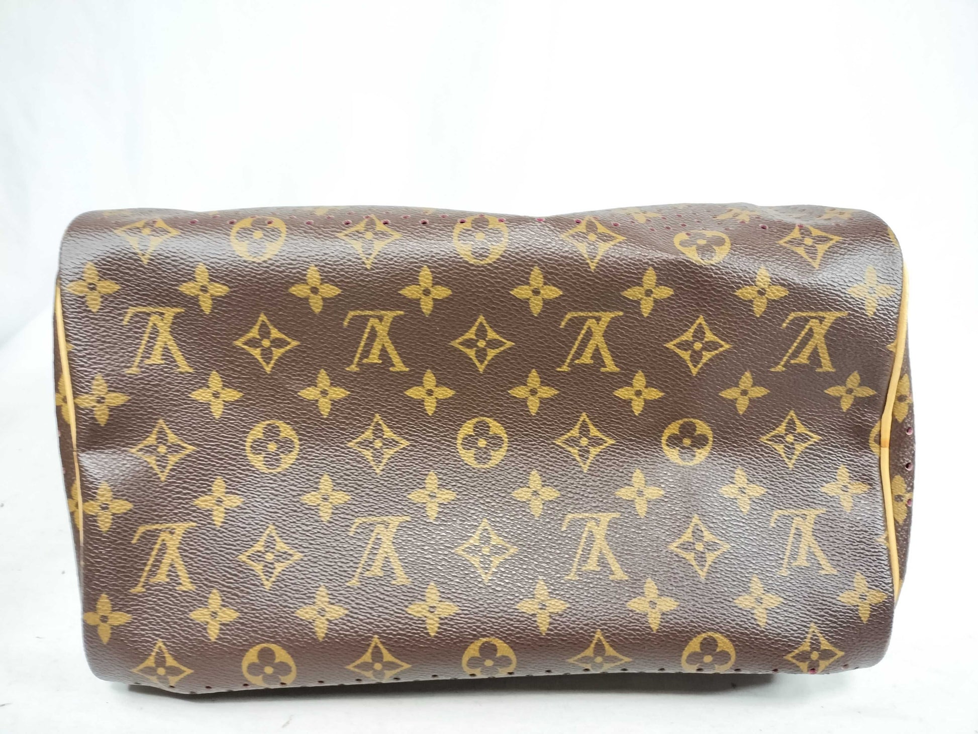 LOUIS VUITTON RFID Unverifiable MB0046 Monogram LVM95180 PerfoSpeedy 30 Fuchsia Handbag
