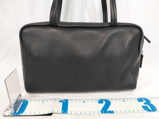 THE ROW Astra Bowling Bag in Nappa Leather, Black Shoulder Bag