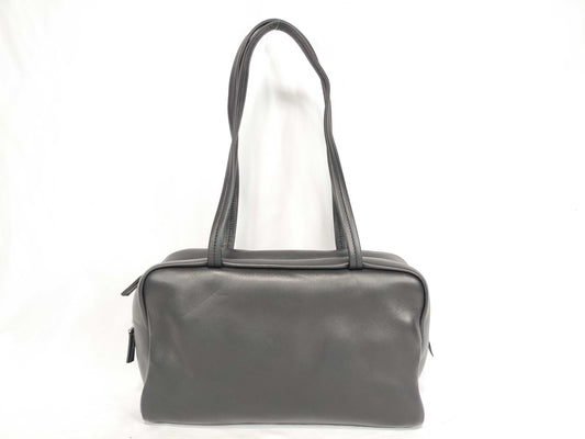 THE ROW Astra Bowling Bag in Nappa Leather, Black Shoulder Bag