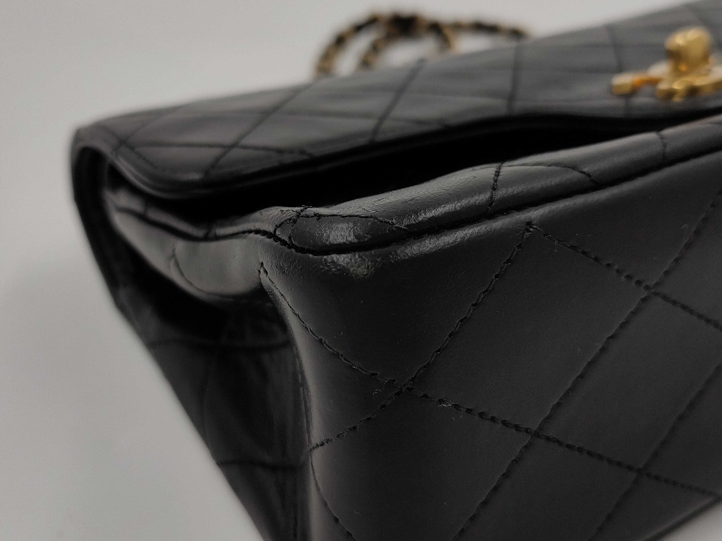 CHANEL Matelasse 23 Double Flap Lambskin Chain Shoulder Bag 