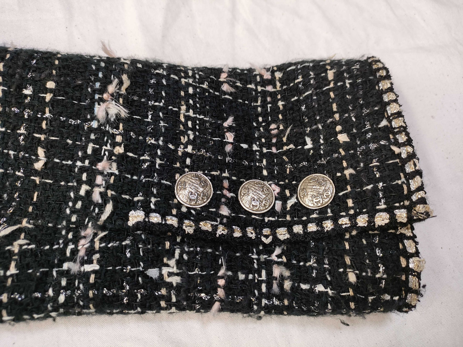 CHANEL CHANEL Emblem Tweed Jacket Size 38 Jacket