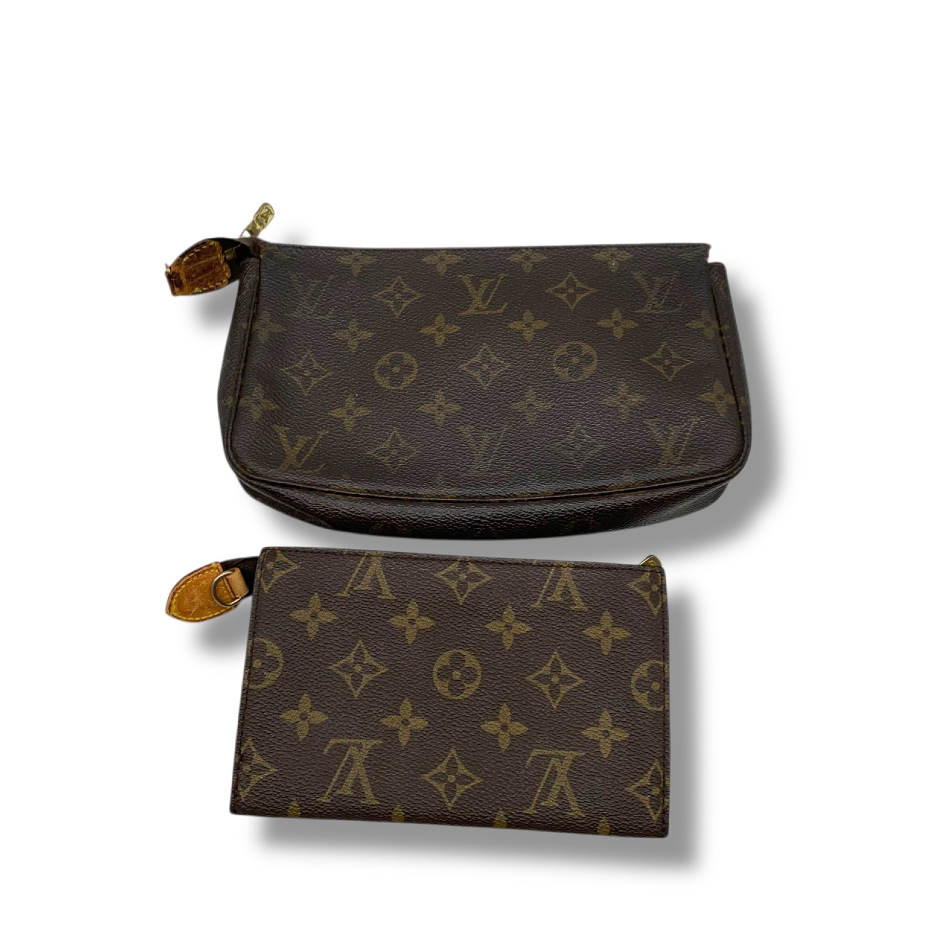 LOUIS VUITTON Accessory Pouch Packet Pouch Set of 2 Handbags