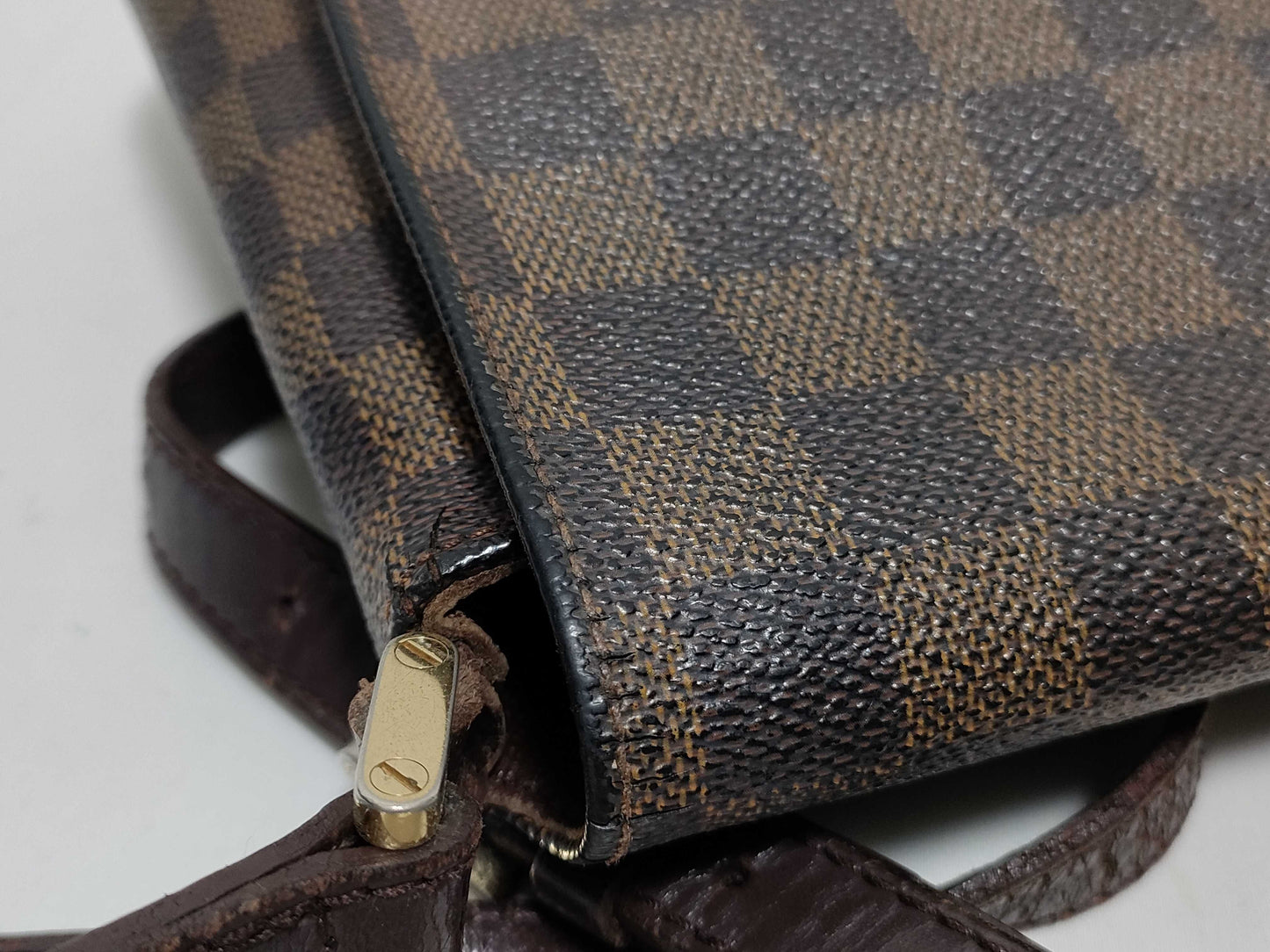 LOUIS VUITTON RFID Unverifiable LM1018 Damier Louis Vuitton Damier Musette Tango Shoulder Bag