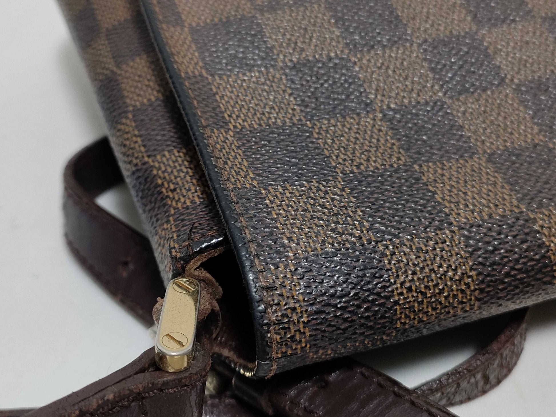 LOUIS VUITTON RFID Unverifiable LM1018 Damier Louis Vuitton Damier Musette Tango Shoulder Bag
