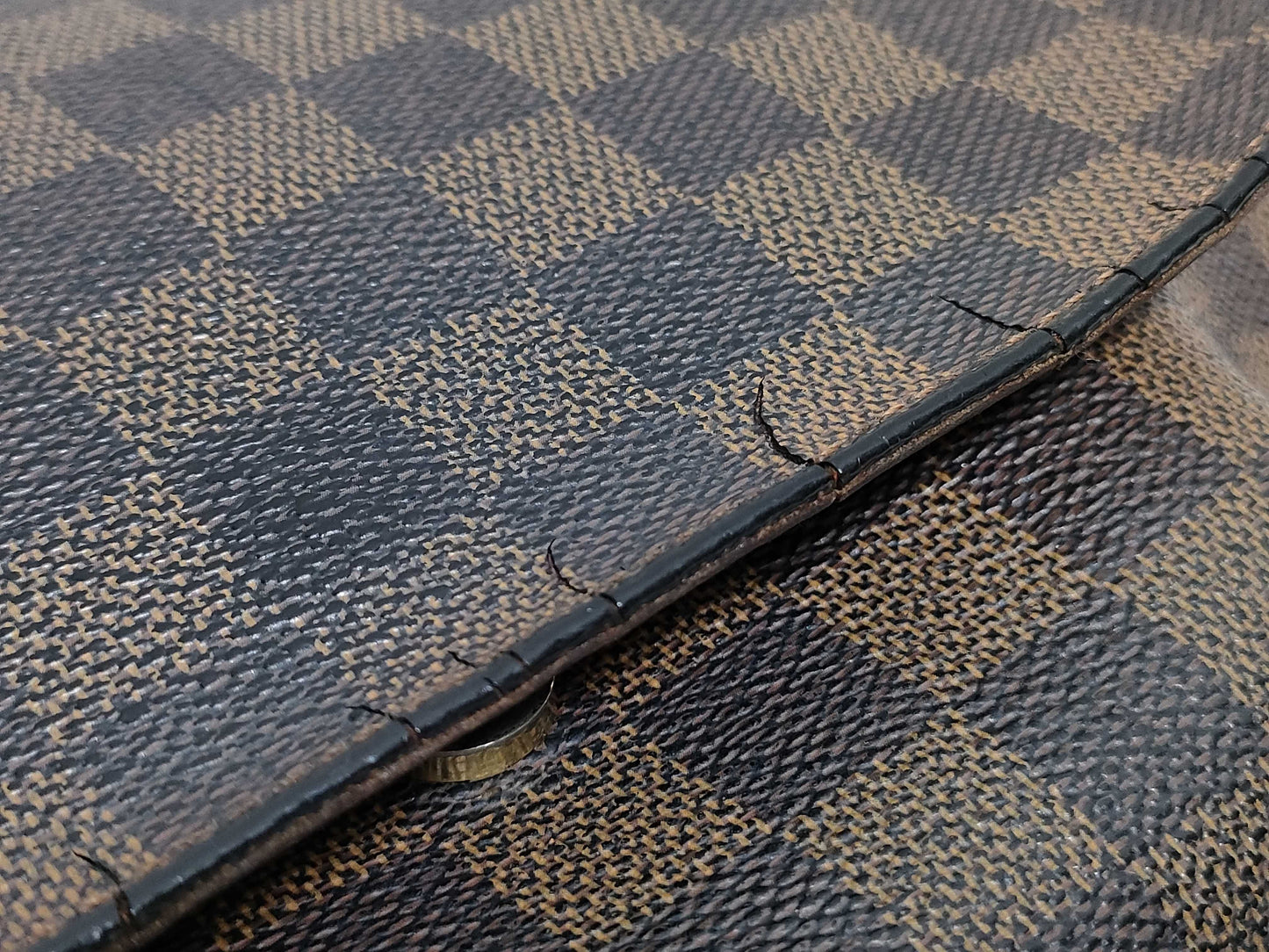 LOUIS VUITTON RFID Unverifiable LM1018 Damier Louis Vuitton Damier Musette Tango Shoulder Bag