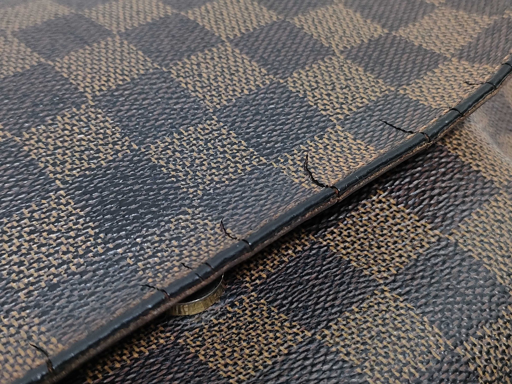 LOUIS VUITTON RFID Unverifiable LM1018 Damier Louis Vuitton Damier Musette Tango Shoulder Bag