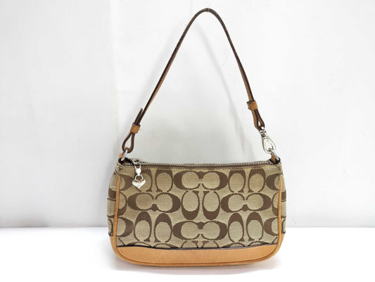 COACH Signature Coach Accessory Pouch Shoulder Bag
