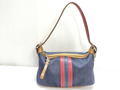 COACH denim accessory pouch shoulder bag