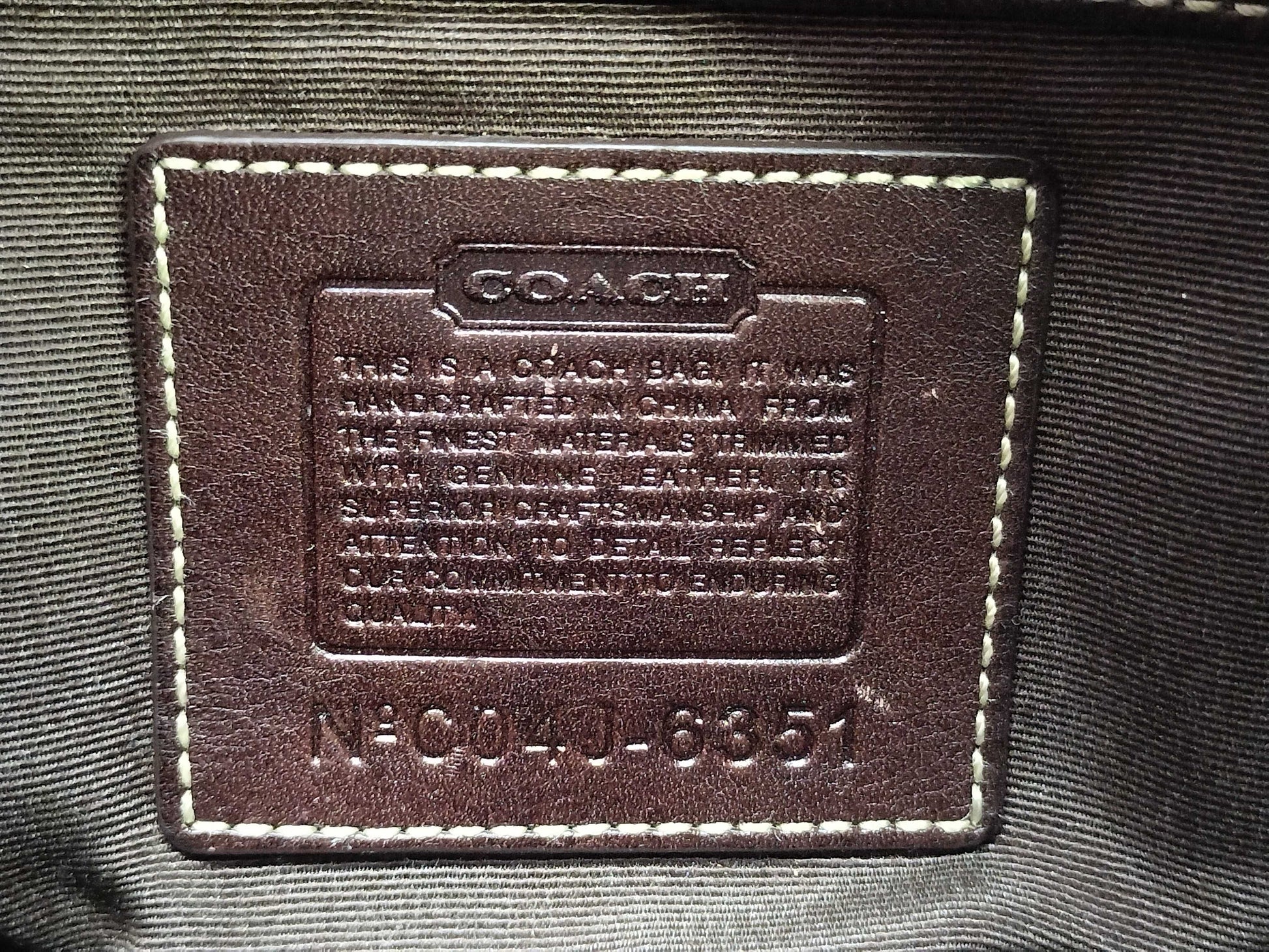 COACH Signature Coach Shoulder Bag