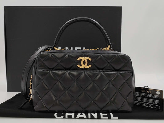 CHANEL 2WAY Bowling Handbag