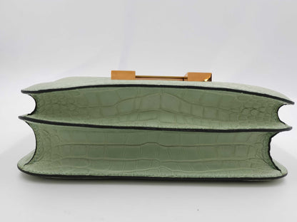 HERMES Constance 3 Trois 24 A stamp 2017 Alligator Shoulder Bag