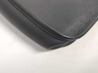 HERMES X Evelyn TPM Epsom Leather X Stamp 2016 Black Shoulder Bag