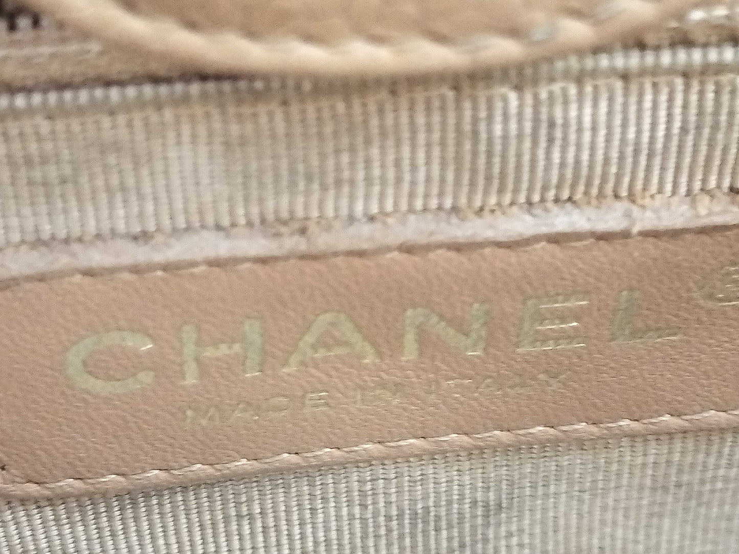 CHANEL PST Tote Bag, Caviar Skin, Beige, 8941696