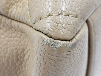 CHANEL PST Tote Bag, Caviar Skin, Beige, 8941696