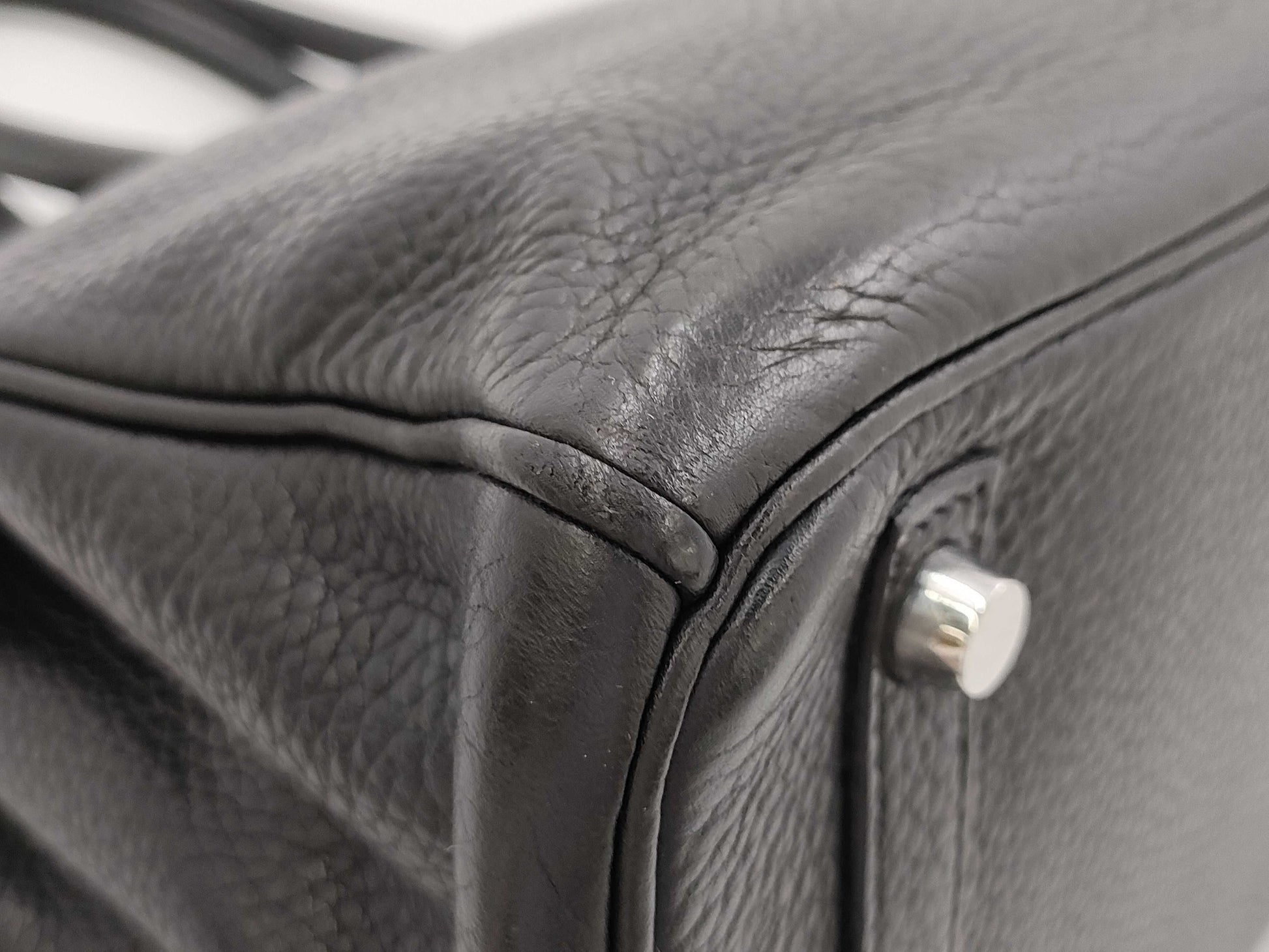 HERMES Birkin 30 Togo Black with Silver Hardware, 2006 Star Mark Handbag