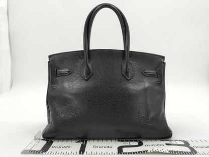 HERMES Birkin 30 Togo Black with Silver Hardware, 2006 Star Mark Handbag