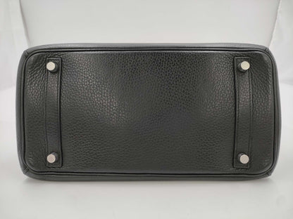 HERMES Birkin 30 Togo Black with Silver Hardware, 2006 Star Mark Handbag