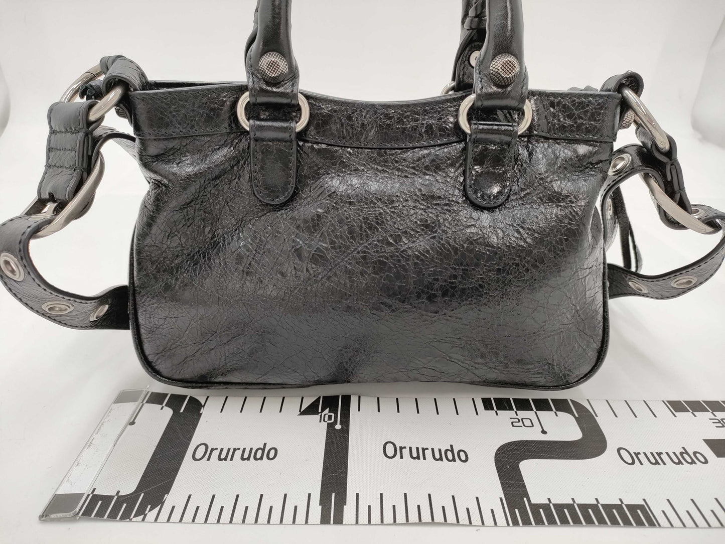 BALENCIAGA 751523 Neo Cagoule Leather Bag