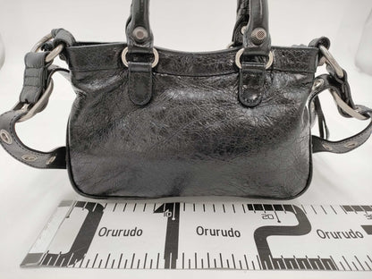 BALENCIAGA 751523 Neo Cagoule Leather Bag