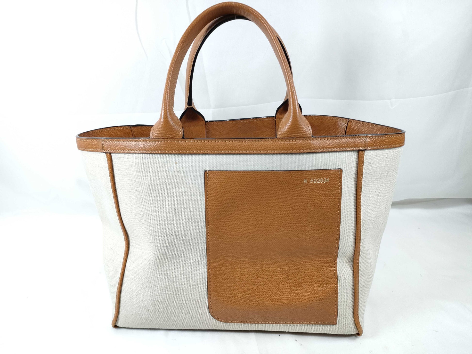 Valextra Canvas Tote Bag