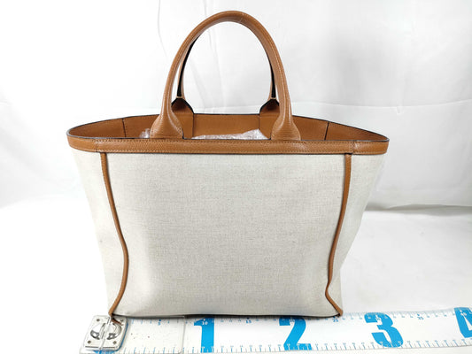 Valextra Canvas Tote Bag