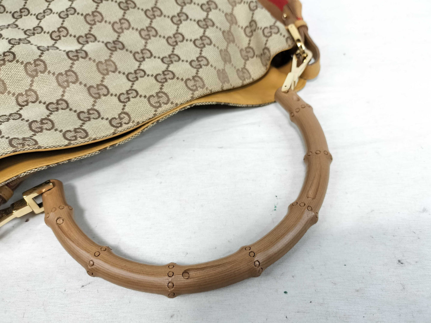 GUCCI Bamboo Tote Bag Shoulder Bag 002058