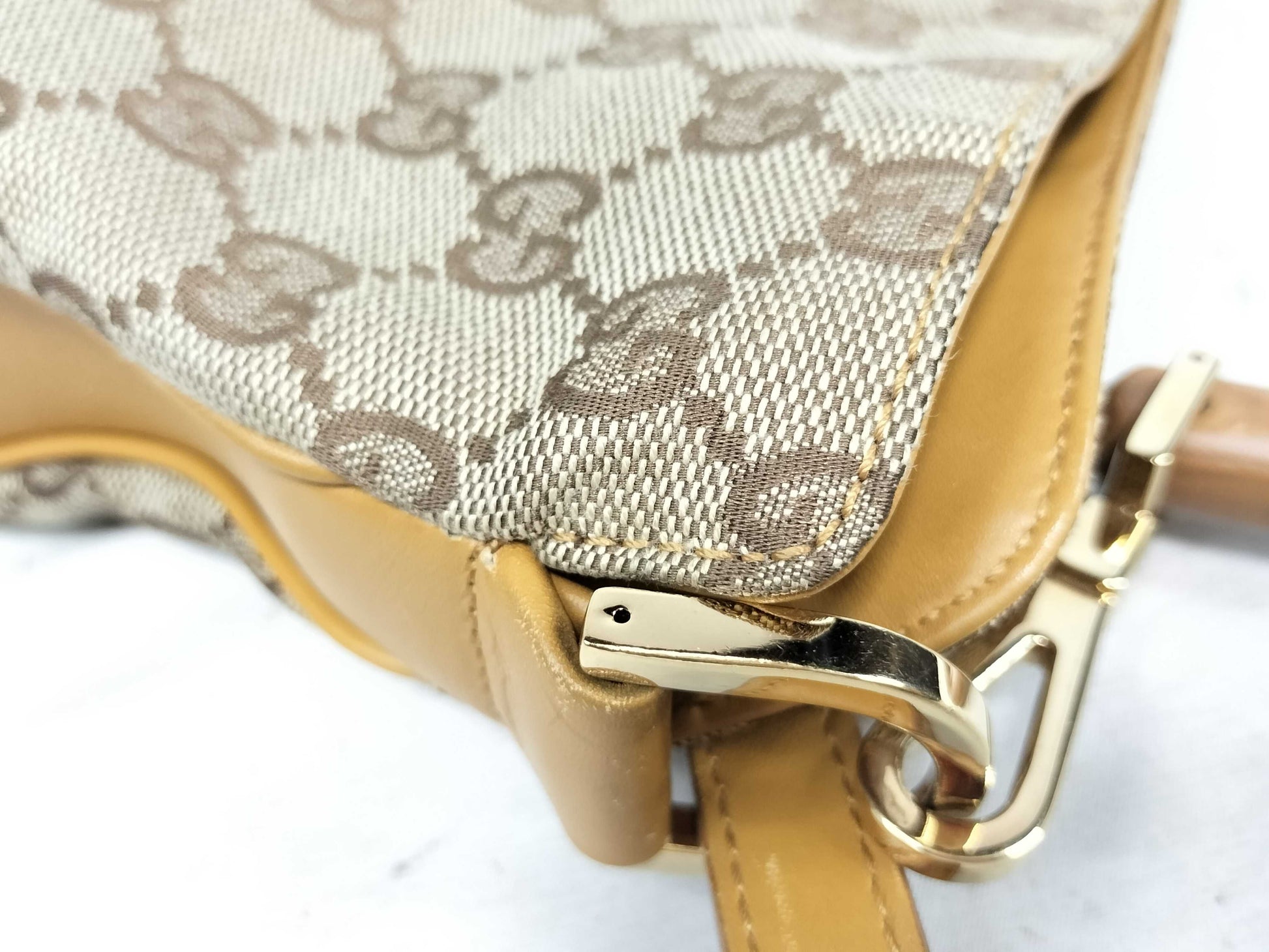 GUCCI Bamboo Tote Bag Shoulder Bag 002058