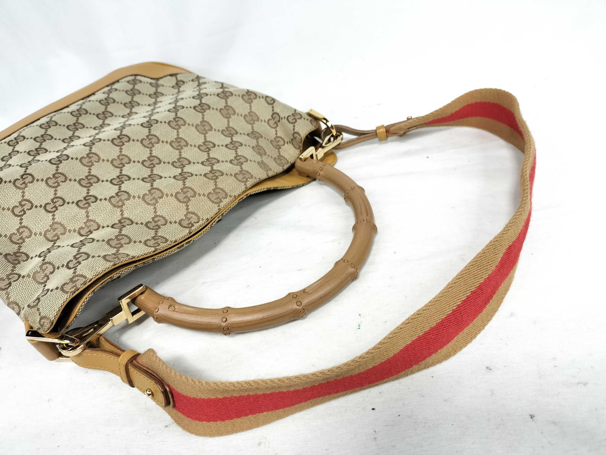 GUCCI Bamboo Tote Bag Shoulder Bag 002058