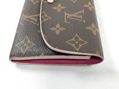 LOUIS VUITTON CA 4177 RFID Unverified Monogram Louis Vuitton Monogram Portefeuille Emilie M64202 Wallet