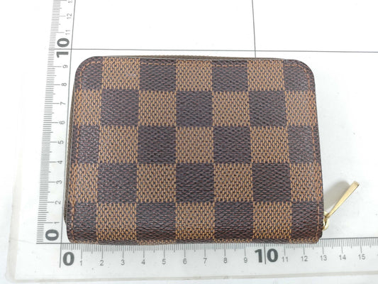 LOUIS VUITTON SR 0183 RFID Unverified Damier Louis Vuitton Zippy Coin Purse Damier Coin Case