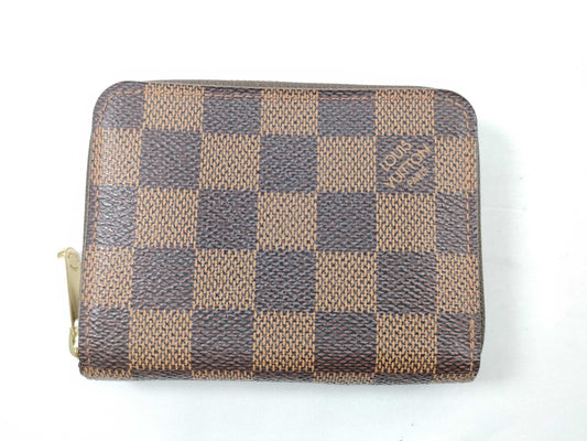 LOUIS VUITTON SR 0183 RFID Unverified Damier Louis Vuitton Zippy Coin Purse Damier Coin Case